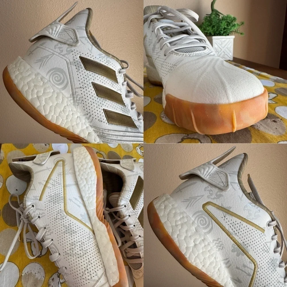 Adidas T-Mac Millennium White Gold sneakers size US 7